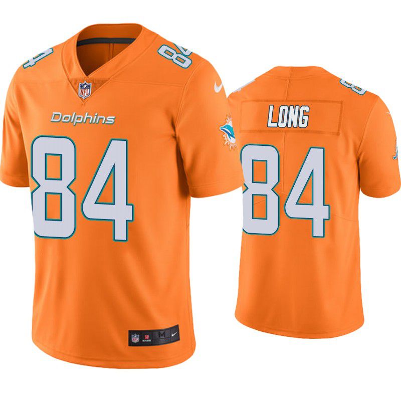 Men Miami Dolphins #84 Hunter Long Nike Oragne Color Rush Limited NFL Jersey